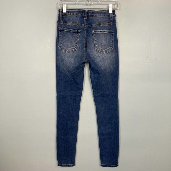 Kancan Mid Rise Skinny Stretch Jeans Size 26 Medium Wash Style KC6009GD Cut 5027 - Picture 7 of 12